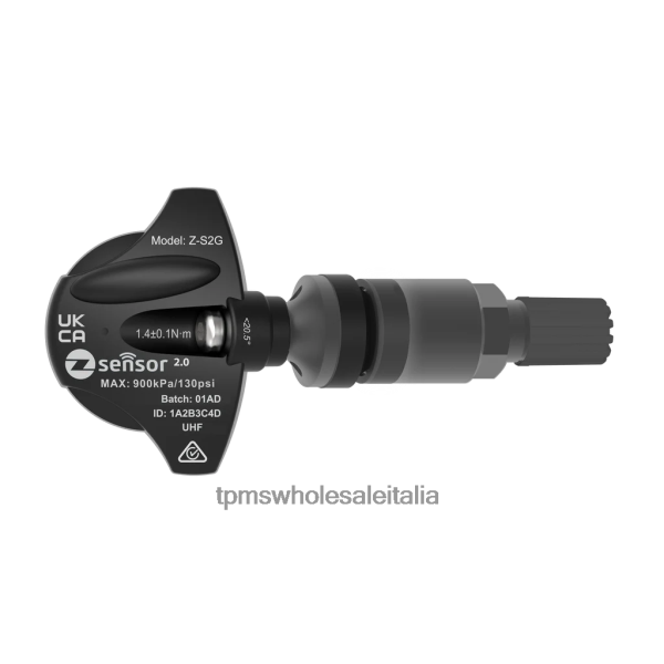 Oem TPMS Sensor - sensore tpms di ricambio mini oe - codice oe 36106856209 freq 433 mhz R4P082689 stelo della valvola in metallo - grigio scuro